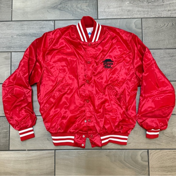 Vintage Pizza Hut Satin Bomber Jacket